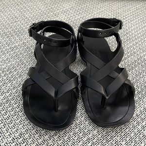 Yves Saint Laurent Black Sandals